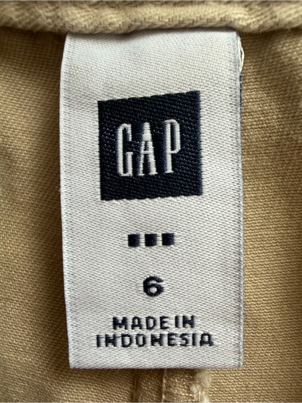 GAP Khaki Drawstring Cotton Shorts - Picture 4 of 5